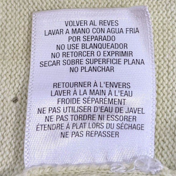 Drapers & Damons Women Size LARGE Sweater Short Sleeves Lt Green & Black Floral - Picture 8 of 16